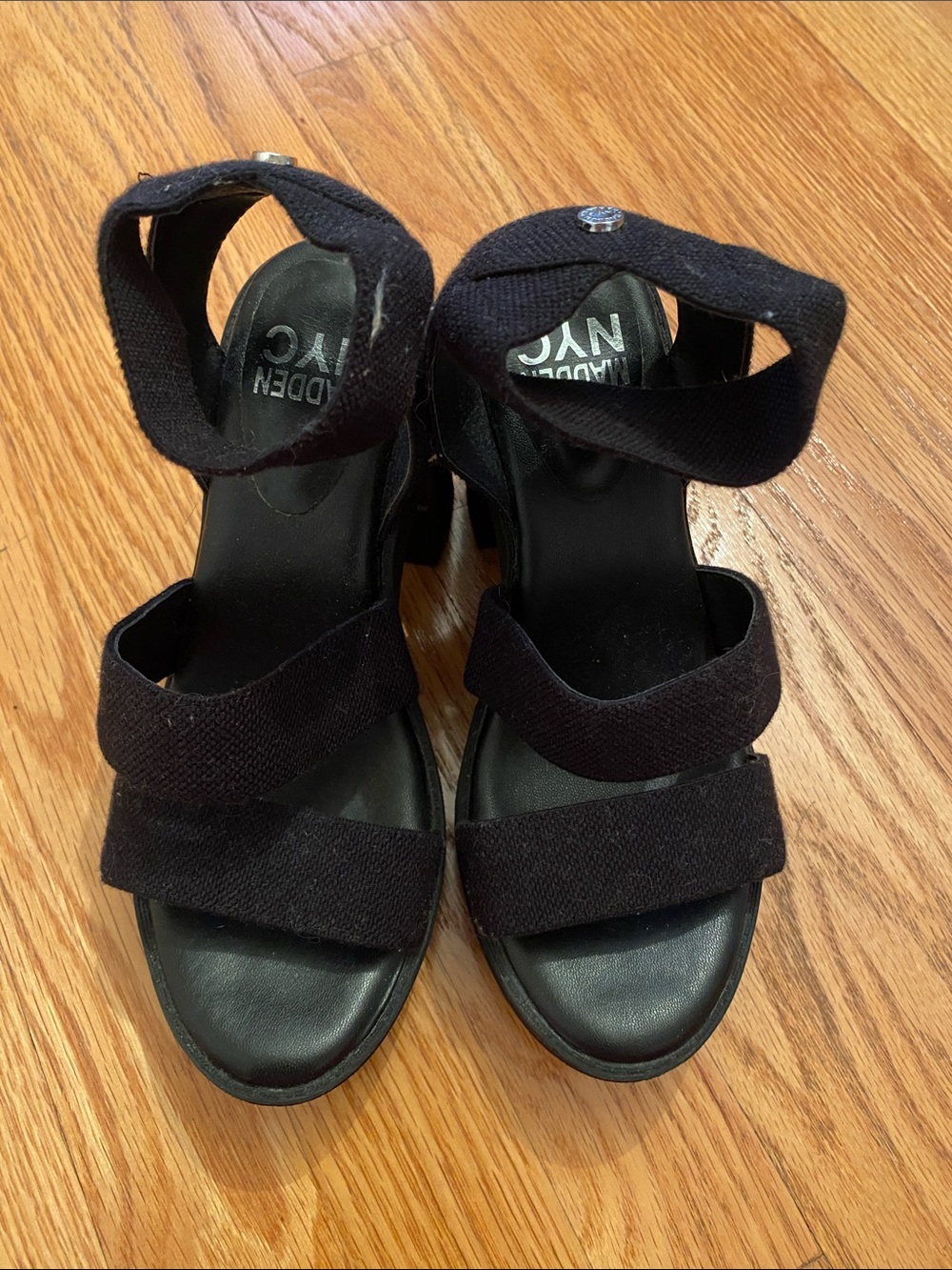 Black Strappy Platform heels